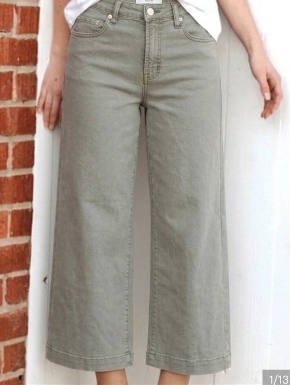 OAT New York High Rise Wide Leg Pant Women's Size
